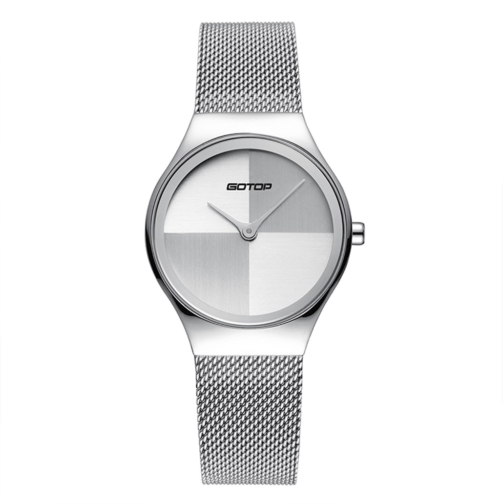 Silver Designer Watch Ladies