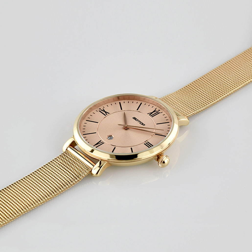 Gold Designer Watch Womens