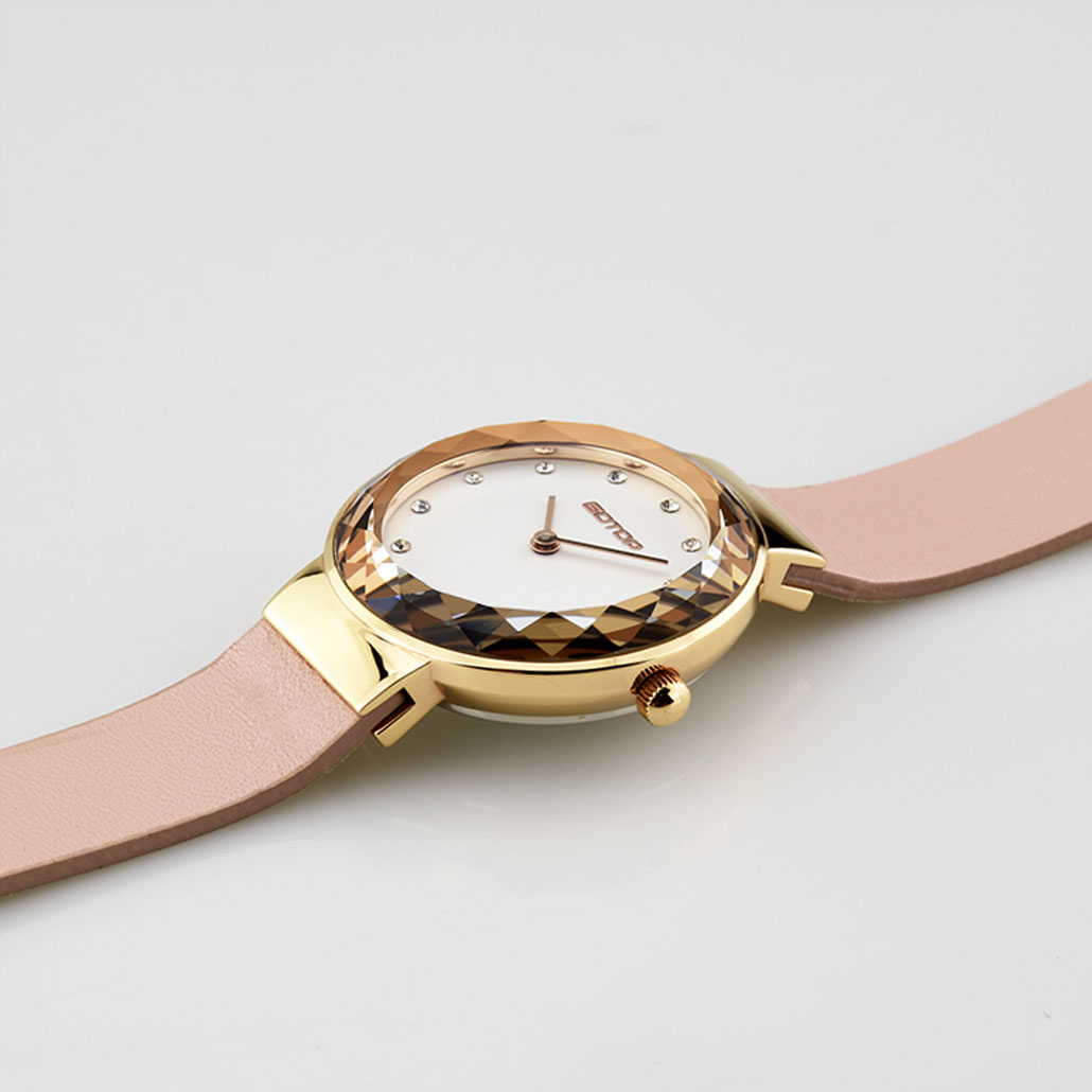 Silver And White Stainless Steel Watch For Women