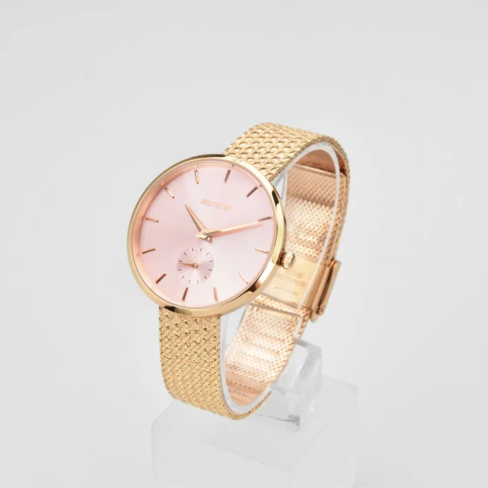 Fashion Unique Stereoscopic Brick Quartz Watch New Steel Strap Concise Sunray Dial