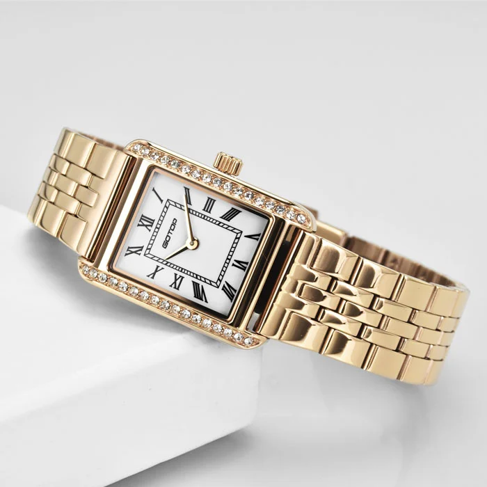 Square Retro Women's Watch Timelessly Elegant Luxuriously Crafted with a Vintage Charm