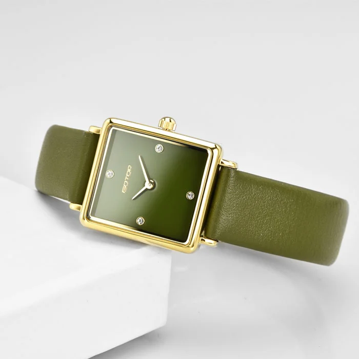 Vintage Waterproof Stainless Steel Quartz Ladies Fashion Diamond Minimalist Luxury Watch For Women