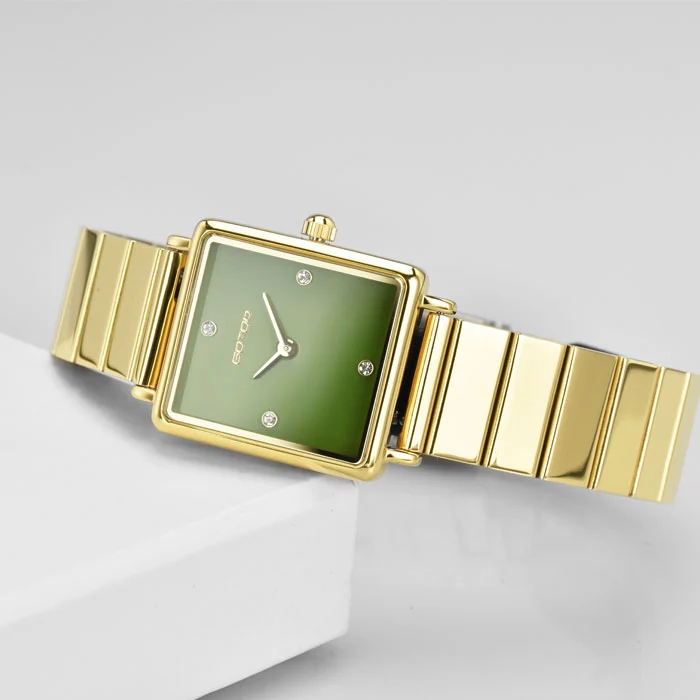 Vintage Waterproof Stainless Steel Quartz Ladies Fashion Diamond Minimalist Luxury Watch For Women