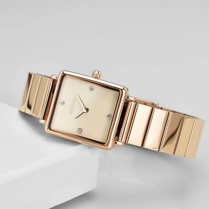 Vintage Waterproof Stainless Steel Quartz Ladies Fashion Diamond Minimalist Luxury Watch For Women