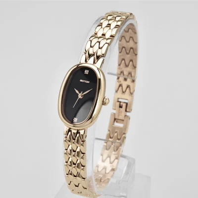 Two Curve Mineral Glass Watch for Woman