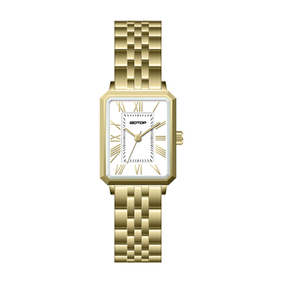 Elegant Classic Square Ladies Watch Retro Style Multi-Color Small Exquisite Dial