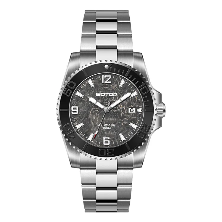 Men’s Mechanical Dive Watch with Luminous Dial Luxury 10ATM Automatic Diver Custom Logo Ceramic Bezel