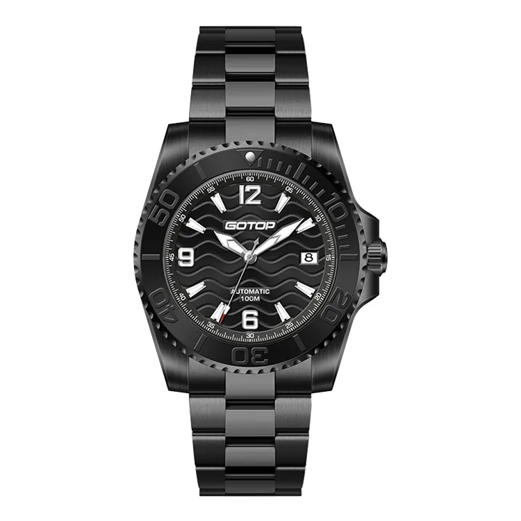 Men’s Mechanical Dive Watch with Luminous Dial Luxury 10ATM Automatic Diver Custom Logo Ceramic Bezel