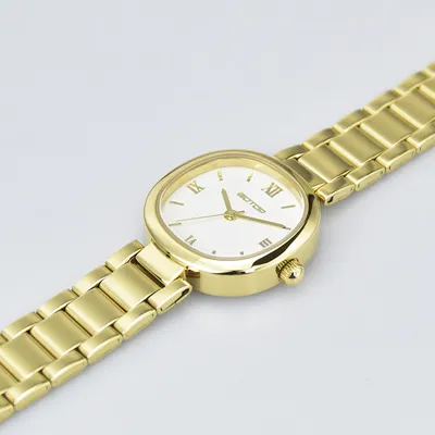 Classic Women’s Dress Watch Minimal Dial Stainless Steel Bracelet